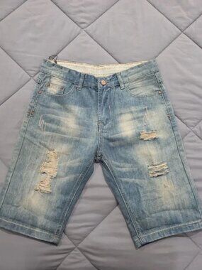 New Men's 32 Blue Jean Denim Jorts